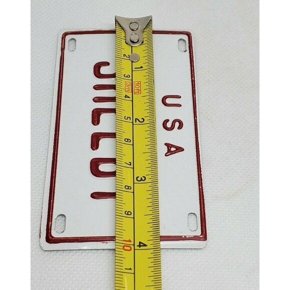 U.S.A Shelby Personalized White Red Collectible Mini License Bicycle Bike Plate - Picture 12 of 12